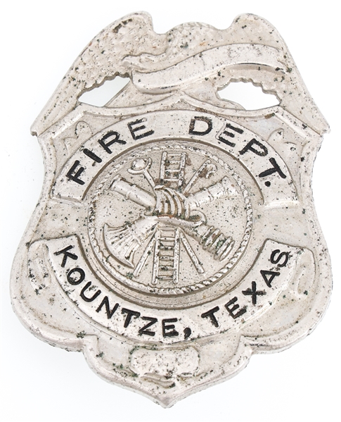 KOUNTZE TEXAS FIRE DEPARTMENT BADGE