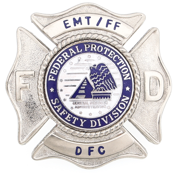 FEDERAL PROTECTION SAFETY DIVISION EMT / FF BADGE