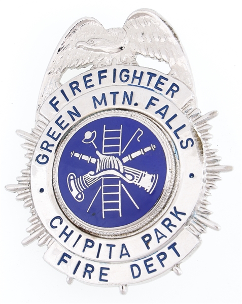 GREEN MOUNTAIN FALLS AND CHIPITA PARK COLORADO FD BADGE