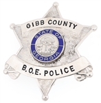 GIBB COUNTY GEORGIA BOARD OF EDUCATION POLICE BADGE