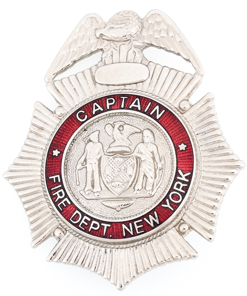 NEW YORK FIRE DEPARTMENT CAPTAIN BADGE