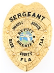 DADE COUNTY FLORIDA DEPUTY SHERIFF SERGEANT BADGE