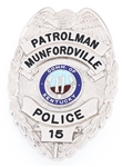 MUNFORDVILLE KENTUCKY POLICE PATROLMAN BADGE NO. 15