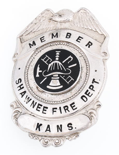 SHAWNEE KANSAS FIRE DEPARTMENT MEMBER BADGE