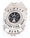 SHAWNEE KANSAS FIRE DEPARTMENT MEMBER BADGE