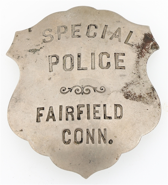 FAIRFIELD CONNECTICUT SPECIAL POLICE BADGE