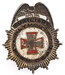 PLYMOUTH MASSACHUSETTS AUXILIARY FIRE DEPARTMENT BADGE