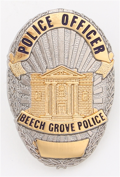 BEECH GROVE INDIANA POLICE OFFICER BADGE