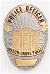 BEECH GROVE INDIANA POLICE OFFICER BADGE