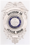 DAVIDSON COUNTY FLORIDA RESCUE SQUAD BADGE