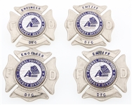 FEDERAL PROTECTION SAFETY DIVISION CAP BADGES LOT OF 4