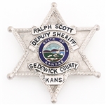 SEDGWICK CO KANSAS DEPUTY SHERIFF BADGE NAMED