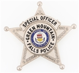 GREEN MT. FALLS COLORADO POLICE SPECIAL OFFICER BADGE