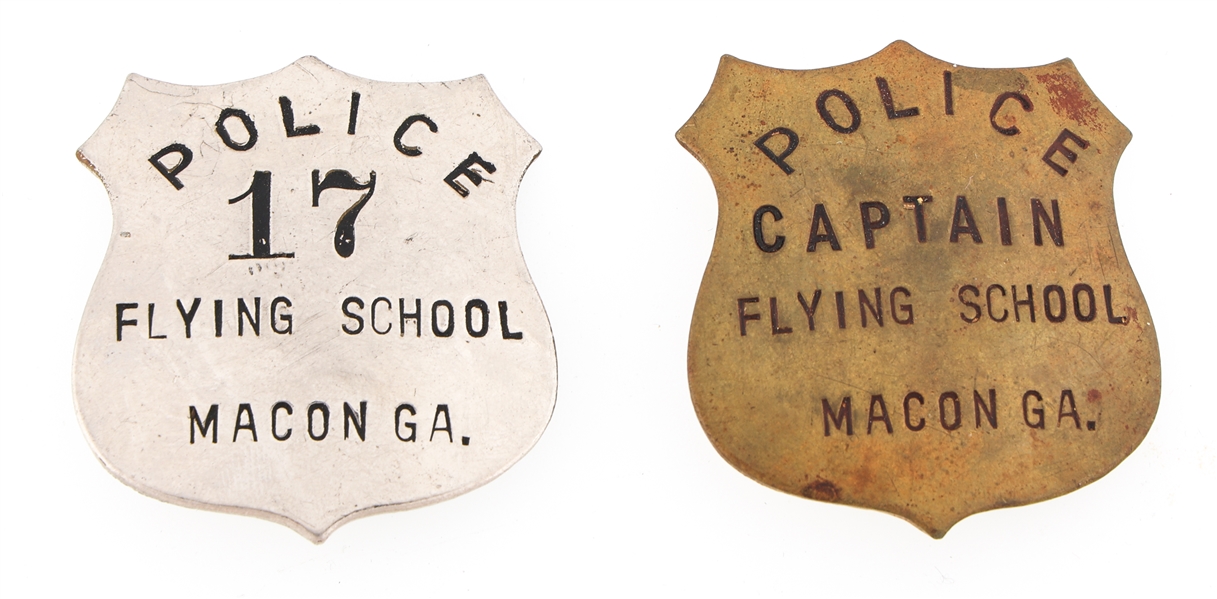 MACON GA FLYING SCHOOL POLICE BADGES
