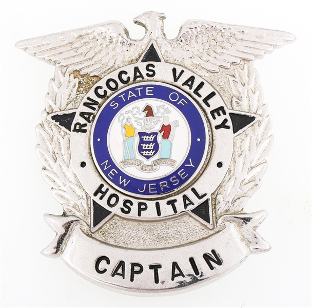 RANCOCAS VALLEY HOSPITAL NEW JERSEY CAPTAIN BADGE