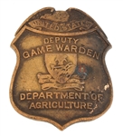 US DEPARTMENT OF AGRICULTURE DEPUTY GAME WARDEN BADGE