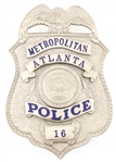 METROPOLITAN ATLANTA POLICE BADGE NO. 16