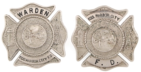EGG HARBOR CITY NEW JERSEY FIRE DEPARTMENT BADGES