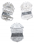 D.O.D. ROCK ISLAND ARSENAL POLICE BADGES LOT OF 3