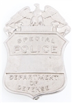 DEPARTMENT OF DEFENSE SPECIAL POLICE BADGE