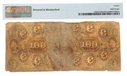 1856 $100 GEORGIA BANK OF COLUMBUS OBSOLETE NOTE PMG
