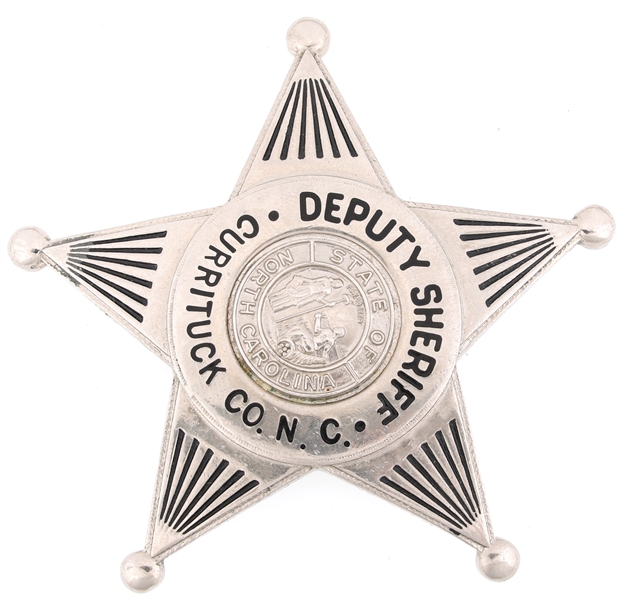 CURRITUCK COUNTY NORTH CAROLINA DEPUTY SHERIFF BADGE