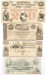 1800s LOUISIANA OBSOLETE $100 NOTES & $20 BOND
