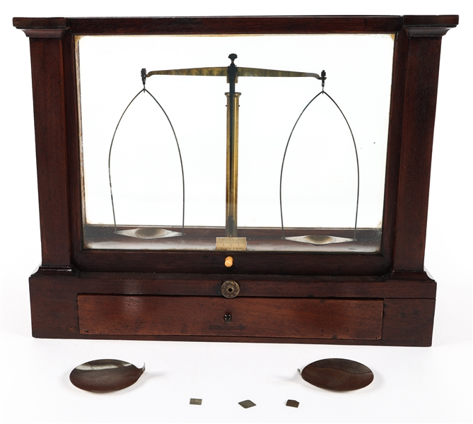 EARLY 20TH C. BECKER & SONS APOTHECARY SCALE