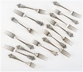 WALLACE STERLING SILVER GRANDE BAROQUE FORKS 