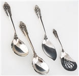 WALLACE STERLING SILVER GRANDE BAROQUE SPOONS & SERVERS