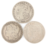 1883-O & 1889-O US SILVER MORGAN ONE DOLLAR COINS