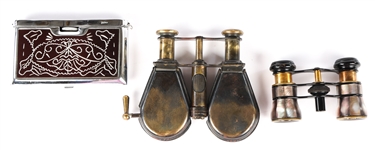 20TH C. FOLDING & POCKET BINOCULARS & OPERA GLASSES