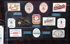 BREWERIANA - STEINS, W KUEBLERS SONS BOTTLE, LABELS