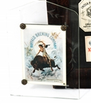 BREWERIANA - STEINS, W KUEBLERS SONS BOTTLE, LABELS