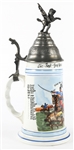 GERMAN LITHOPANE BEER STEIN 