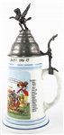 GERMAN LITHOPANE BEER STEIN 