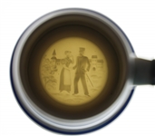 GERMAN LITHOPANE BEER STEIN 