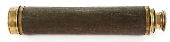 LATE 19TH C. BRASS TELESCOPE