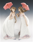 LLADRO PORCELAIN "AFTERNOON PROMENADE" - LOT OF 2