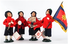 BYERS' CHOICE CAROLERS - LOT OF SIX