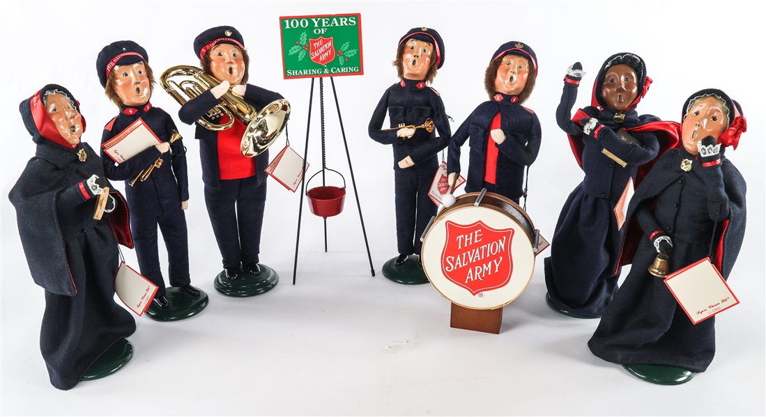 BYERS CHOICE CAROLERS - LOT OF SEVEN