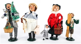 BYERS' CHOICE 95 & 96 THE CAROLERS DOLLS - LOT OF 10