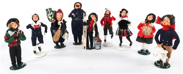 BYERS CHOICE CAROLERS - LOT OF NINE
