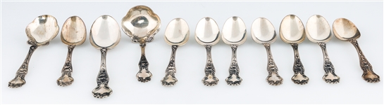 WALLACE STERLING SILVER VIOLET SPOONS