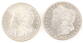 1879-P & 1879-O US SILVER MORGAN DOLLAR COINS