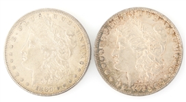 1880-P US SILVER MORGAN DOLLAR COINS 