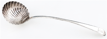 18TH C. STERLING SILVER LADLE