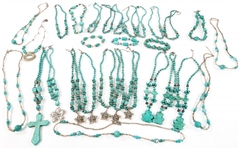 COSTUME HOWLITE NECKLACES AND BRACELETS