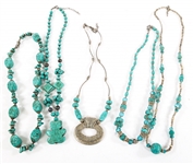 COSTUME HOWLITE NECKLACES AND BRACELETS
