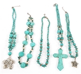 COSTUME HOWLITE NECKLACES AND BRACELETS